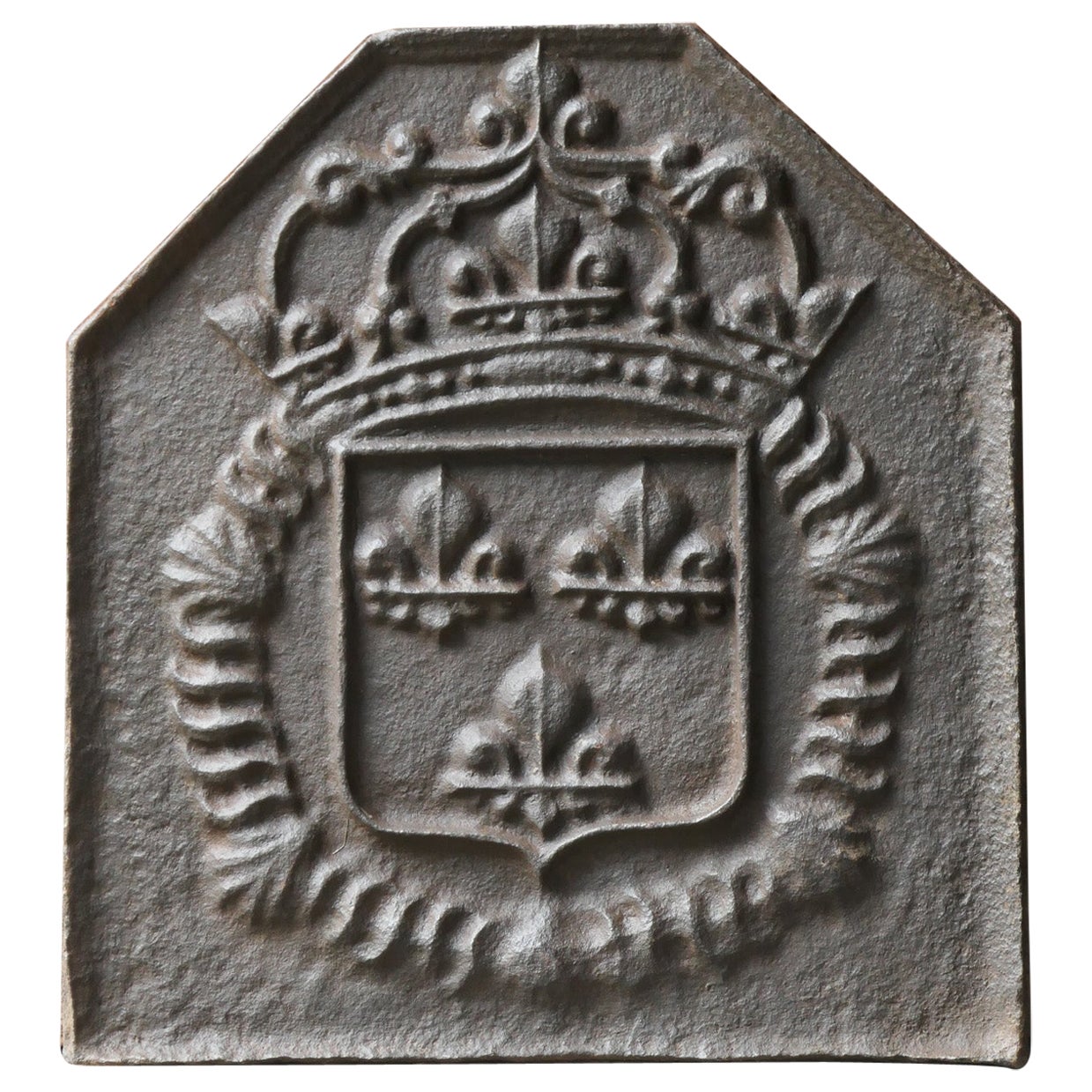French Louis XIV Style 'Arms of France' Fireback / Backsplash