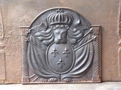 French Louis XIV Style Arms of France Fireback