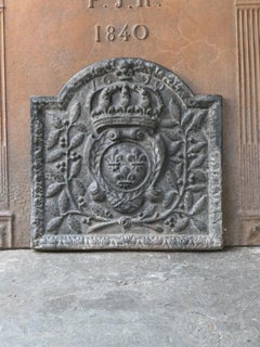 French Louis XIV Style 'Arms of France' Fireback / Backsplash