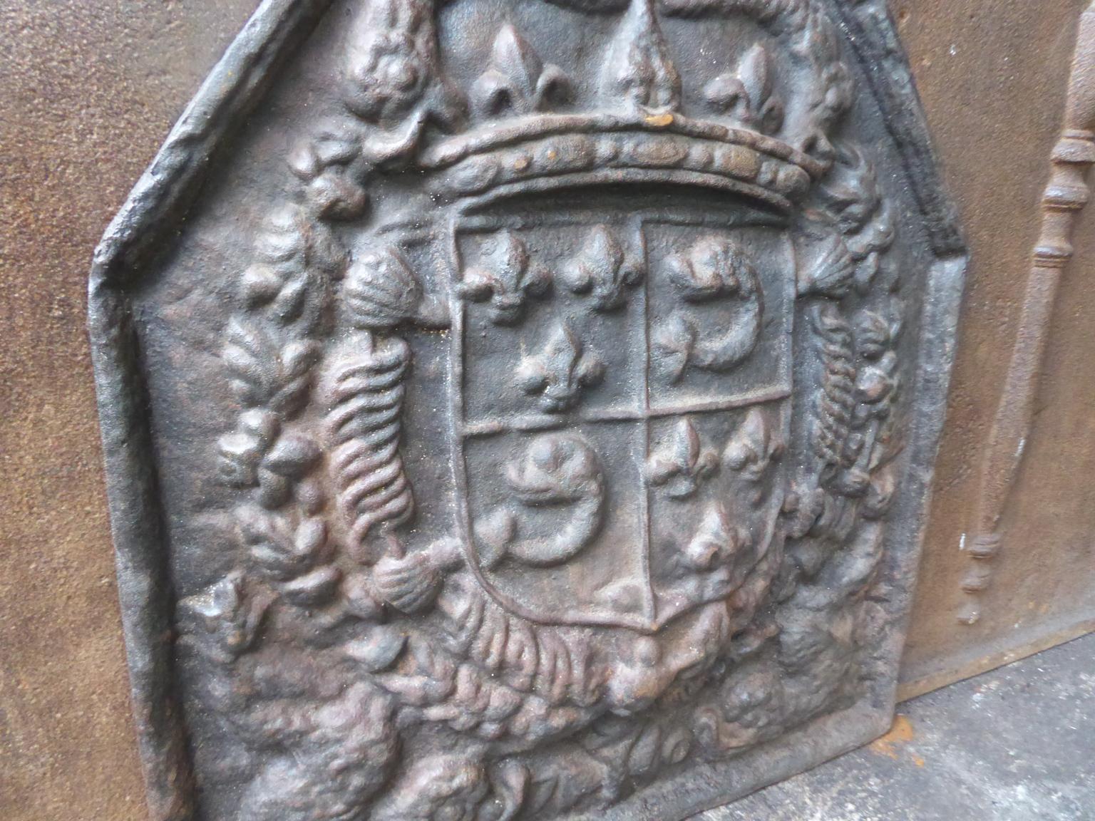 French Louis XIV Style 'Arms of France' Fireback 2