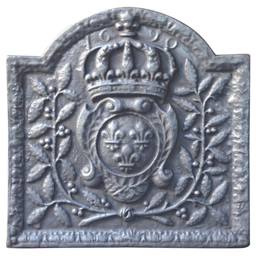 French Louis XIV Style 'Arms of France' Fireback