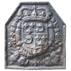 French Louis XIV Style 'Arms of France' Fireback