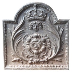 French Louis XIV Style Arms of France Fireback / Backsplash