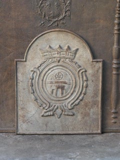 French Louis XIV Style 'Coat of Arms' Fireback / Backsplash, 20th Century