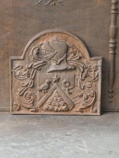French Louis XIV Style 'Coat of Arms' Fireback / Backsplash, 20th Century