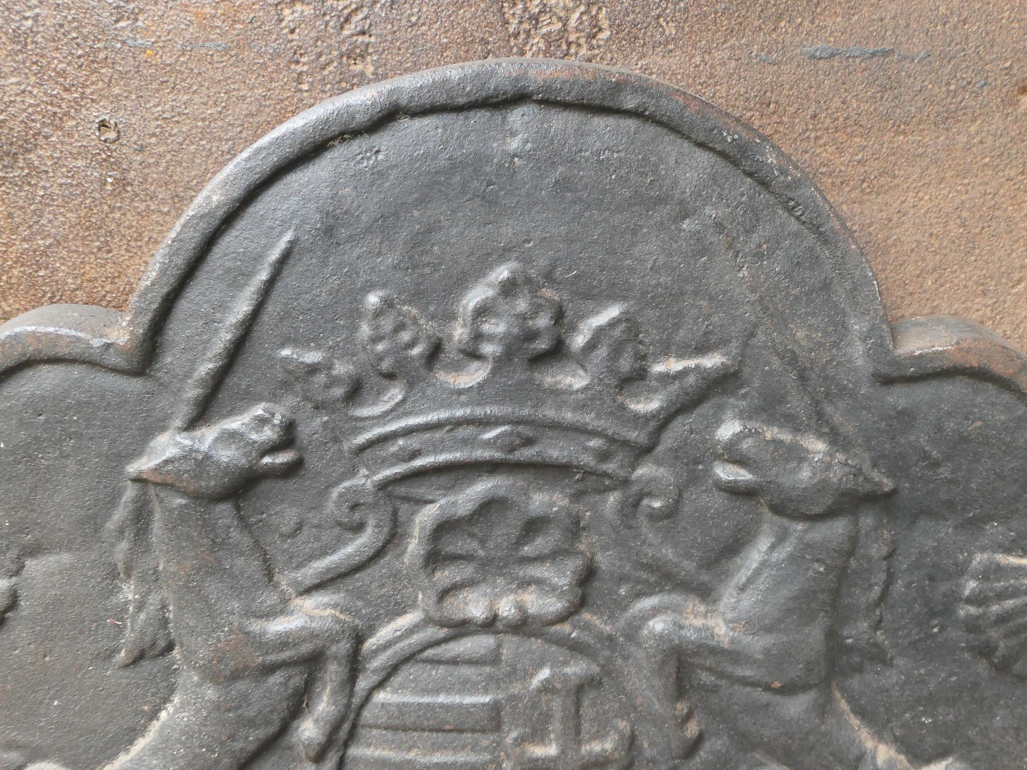 Französischer Wappenmantel im Louis XIV.-Stil, Kaminschirm/Rückenplash, 20. Jahrhundert im Angebot 2