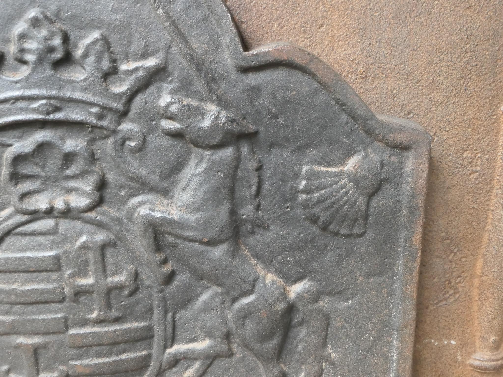 Französischer Wappenmantel im Louis XIV.-Stil, Kaminschirm/Rückenplash, 20. Jahrhundert im Angebot 3