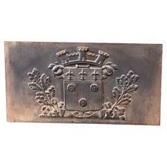 French Louis XIV Style 'Coat of Arms' Fireback / Backsplash, 20th Century