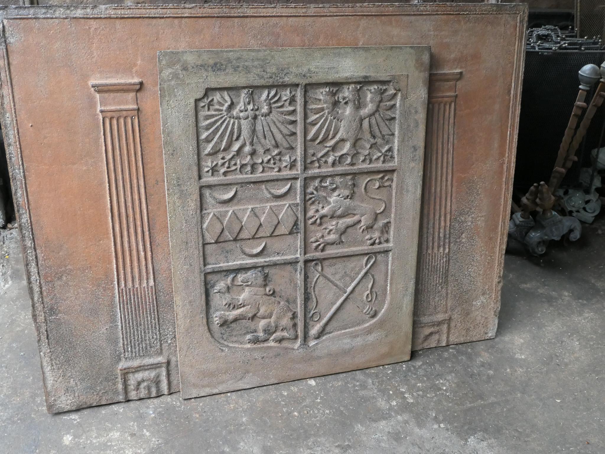20th Century French, Louis XIV Style 'Coat of Arms' Fireback / Backsplash For Sale