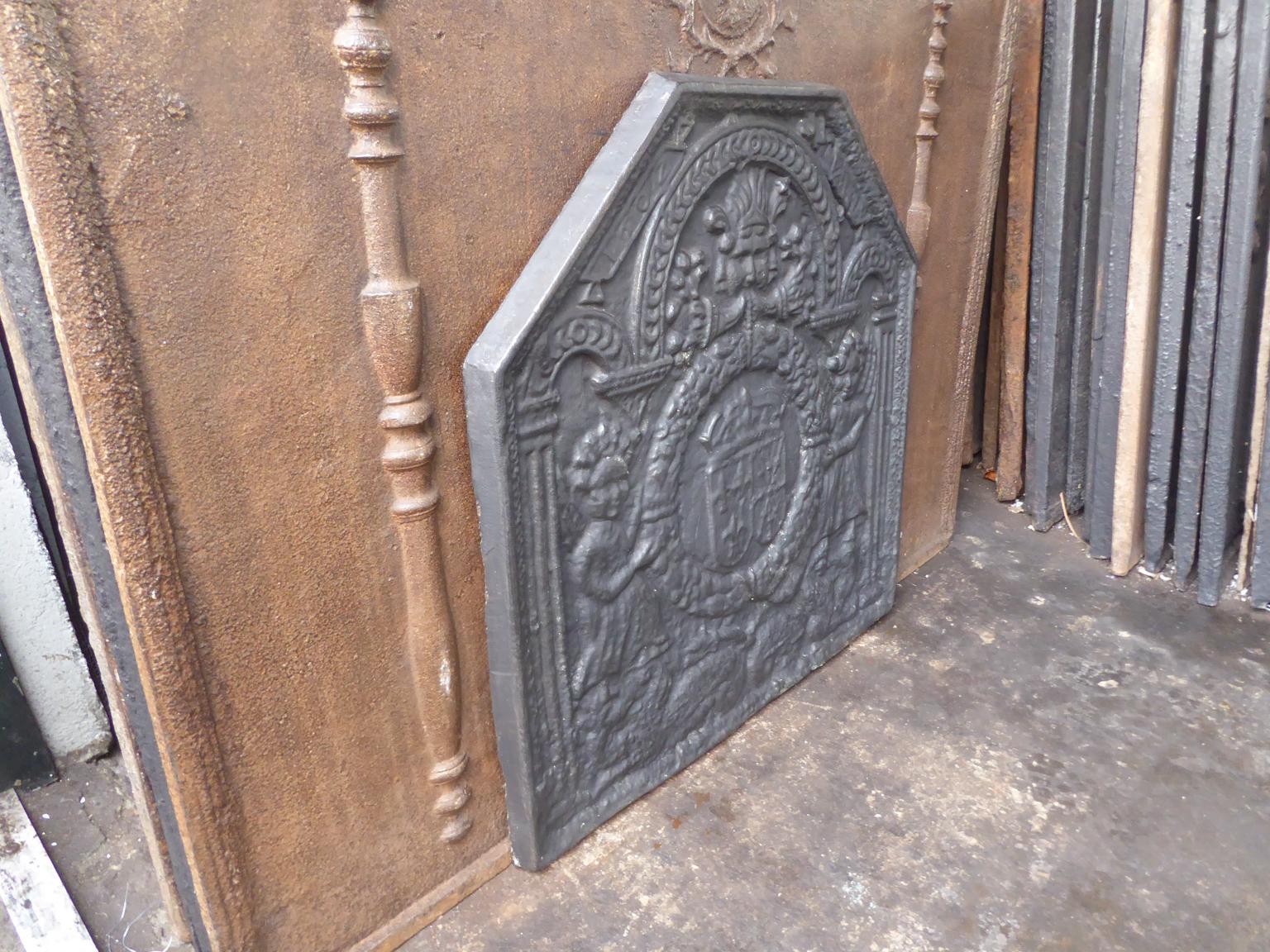 Fer Plaque de cheminée / dosseret 