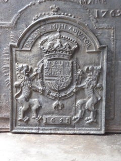 French Louis XIV Style 'Coat of Arms of Philip III of Spain' Fireback