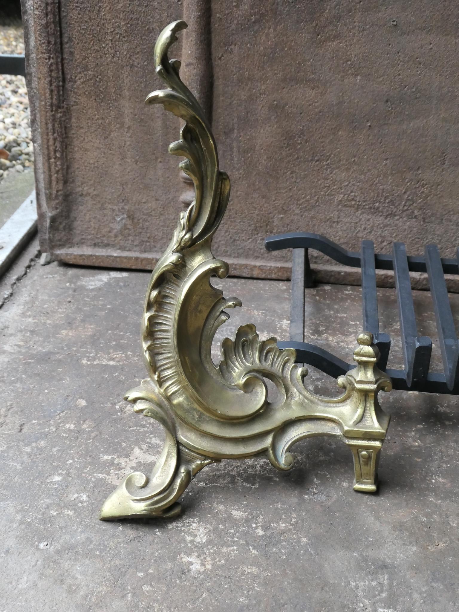 French Louis XIV Style Fire Grate, Fireplace Grate For Sale 7