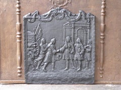 Plaque de cheminée / dosseret de style Louis XIV