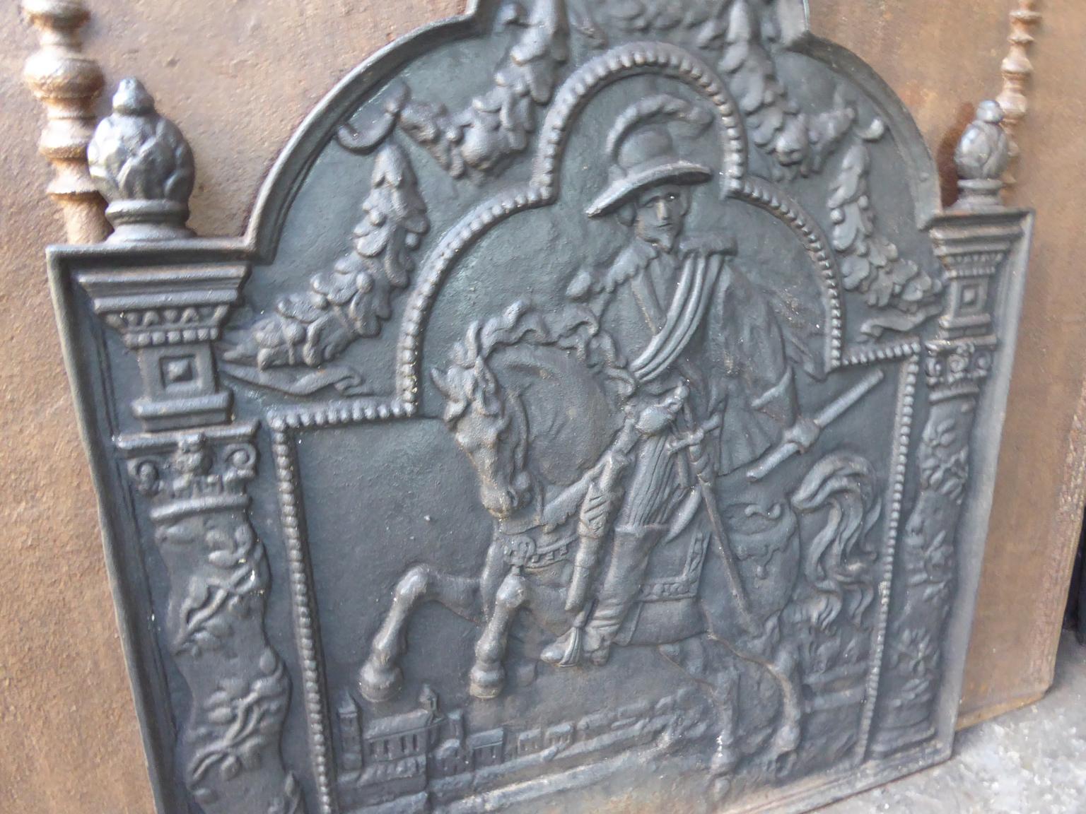 French Louis XIV Style Fireback 1