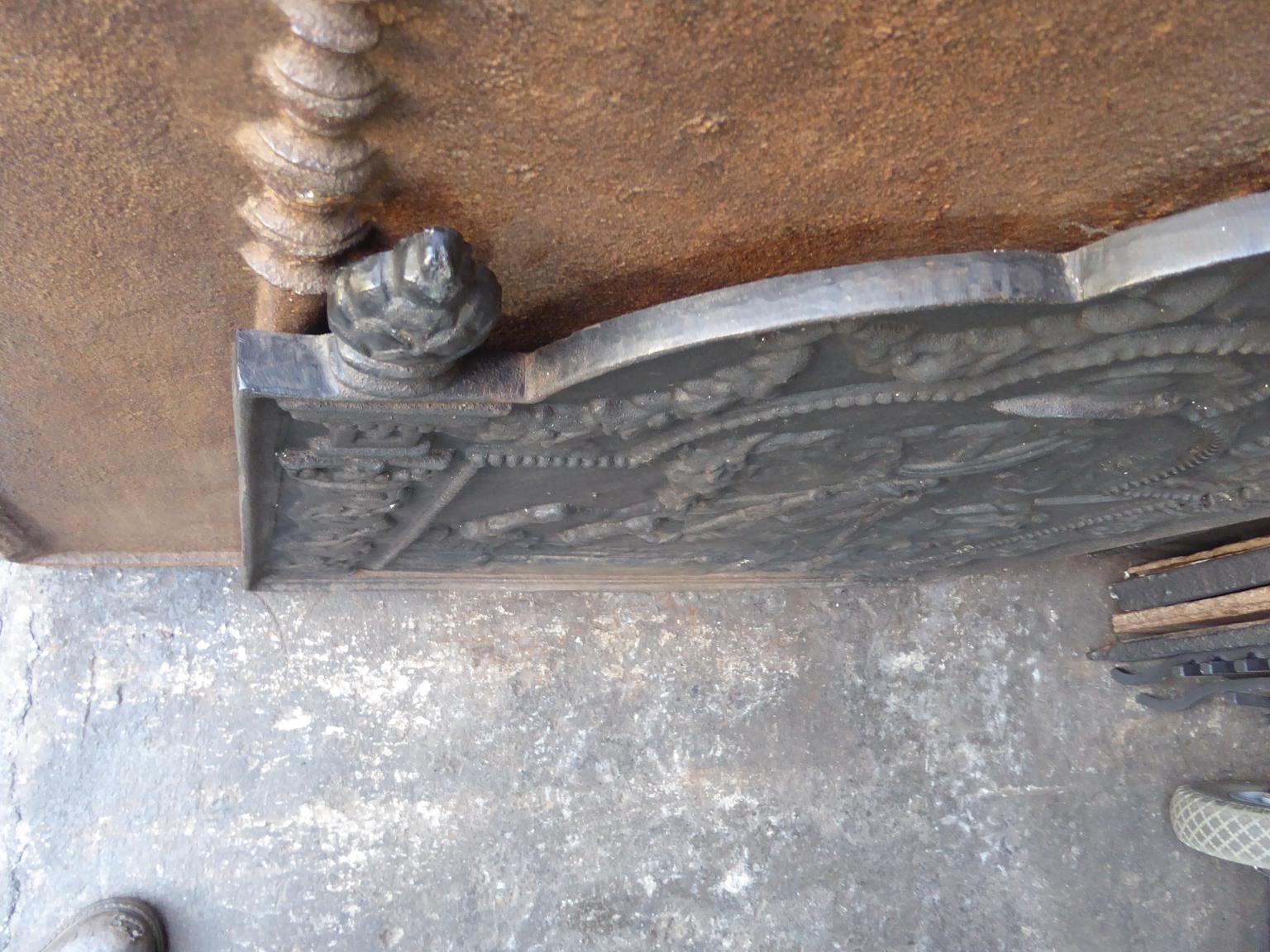 French Louis XIV Style Fireback 2