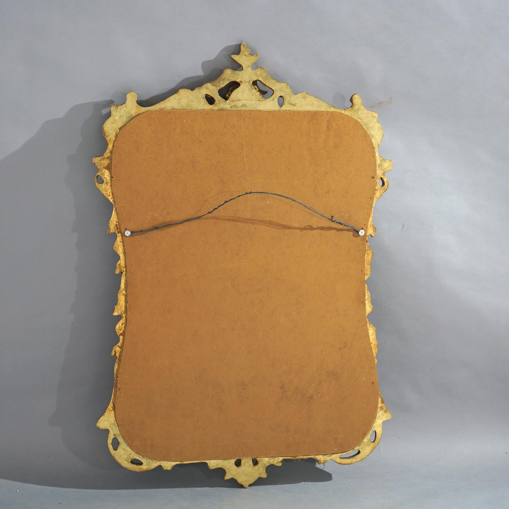 French Louis XIV Style Gold Giltwood Wall Mirror 20th C For Sale 10