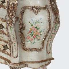 French Louis XIV Style Hand Painted Bombay Commode 20thC
