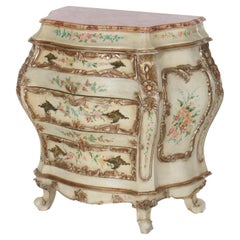 French Louis XIV Style Hand Painted Bombay Commode 20thC