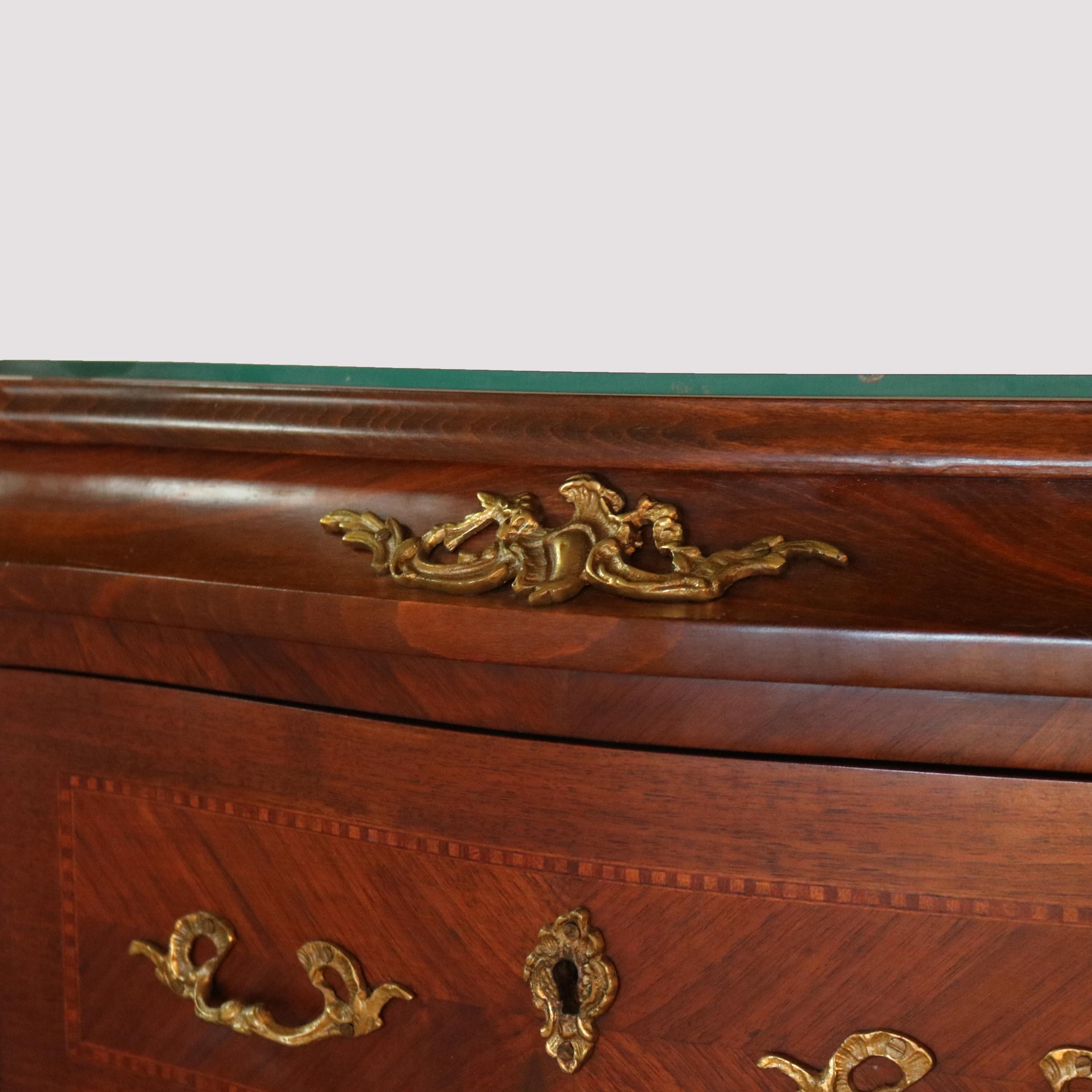 French Louis XIV Style Kingwood & Satinwood Inlaid Lingerie Chest, 20th Century 6