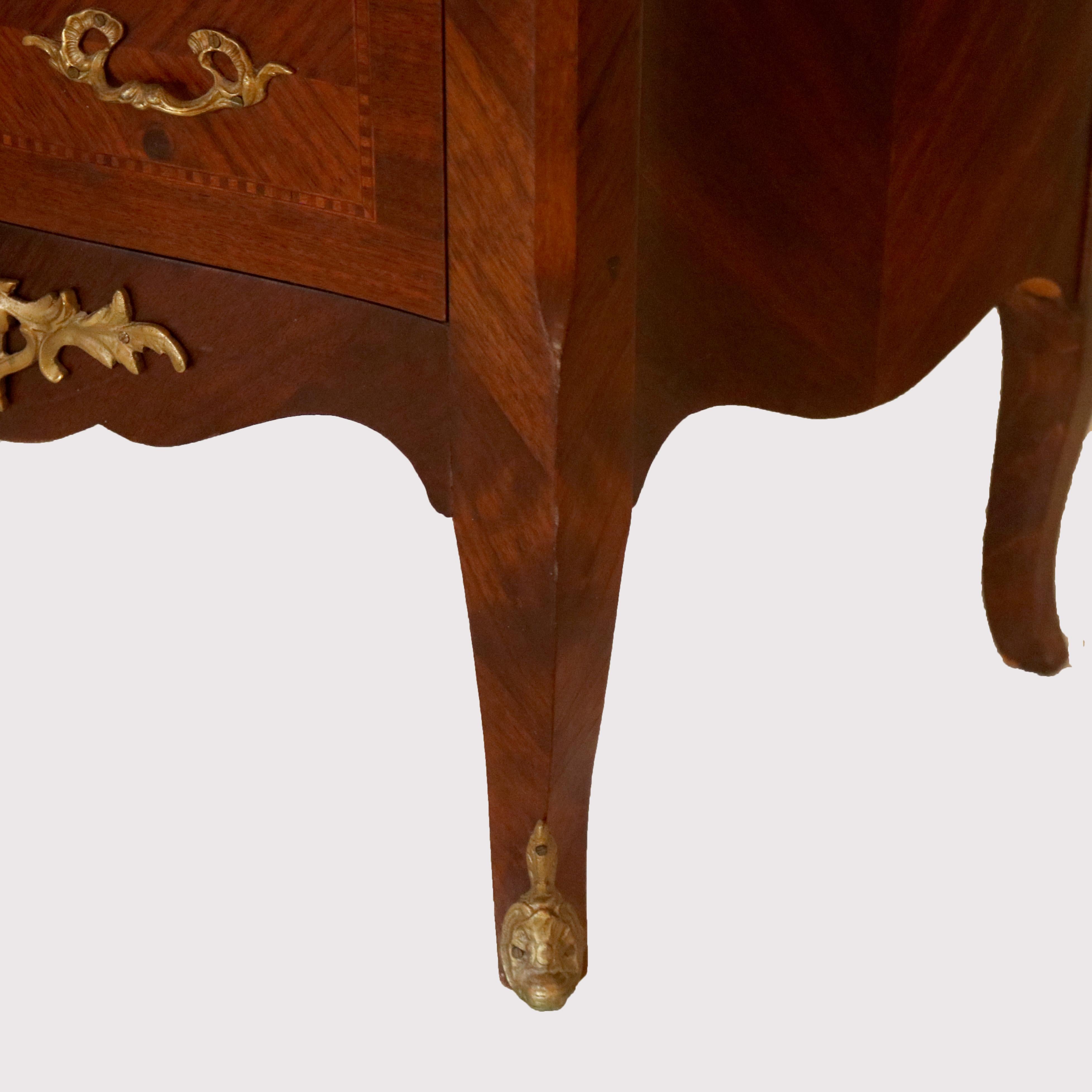 French Louis XIV Style Kingwood & Satinwood Inlaid Lingerie Chest, 20th Century 2