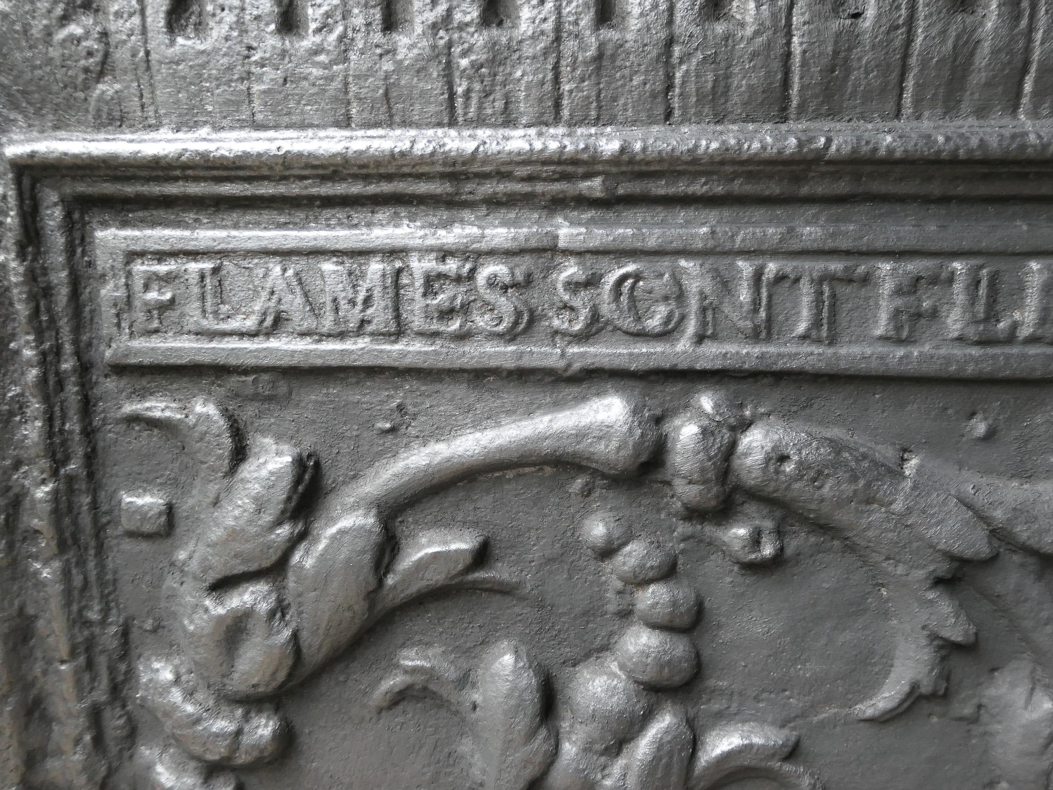 French Louis XIV Style 'Phoenix' Fireback, 19th-20th Century For Sale 6