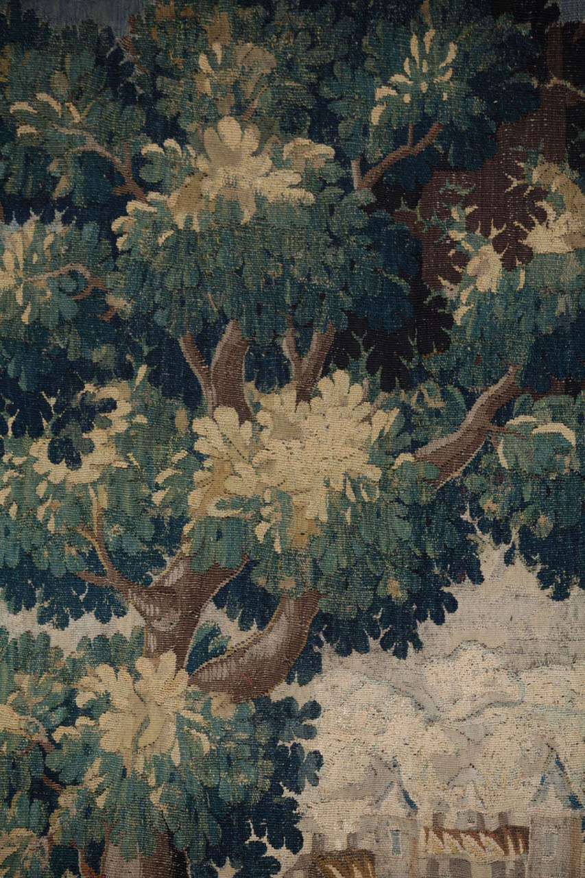 Tapisserie française Louis XIV Verdure, Aubusson, 1680 en vente 2