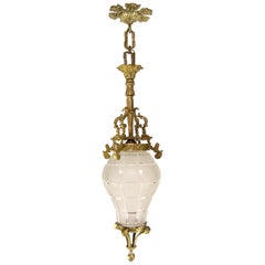 Lampe d'entrée suspendue française de style Louis XIV Versailles