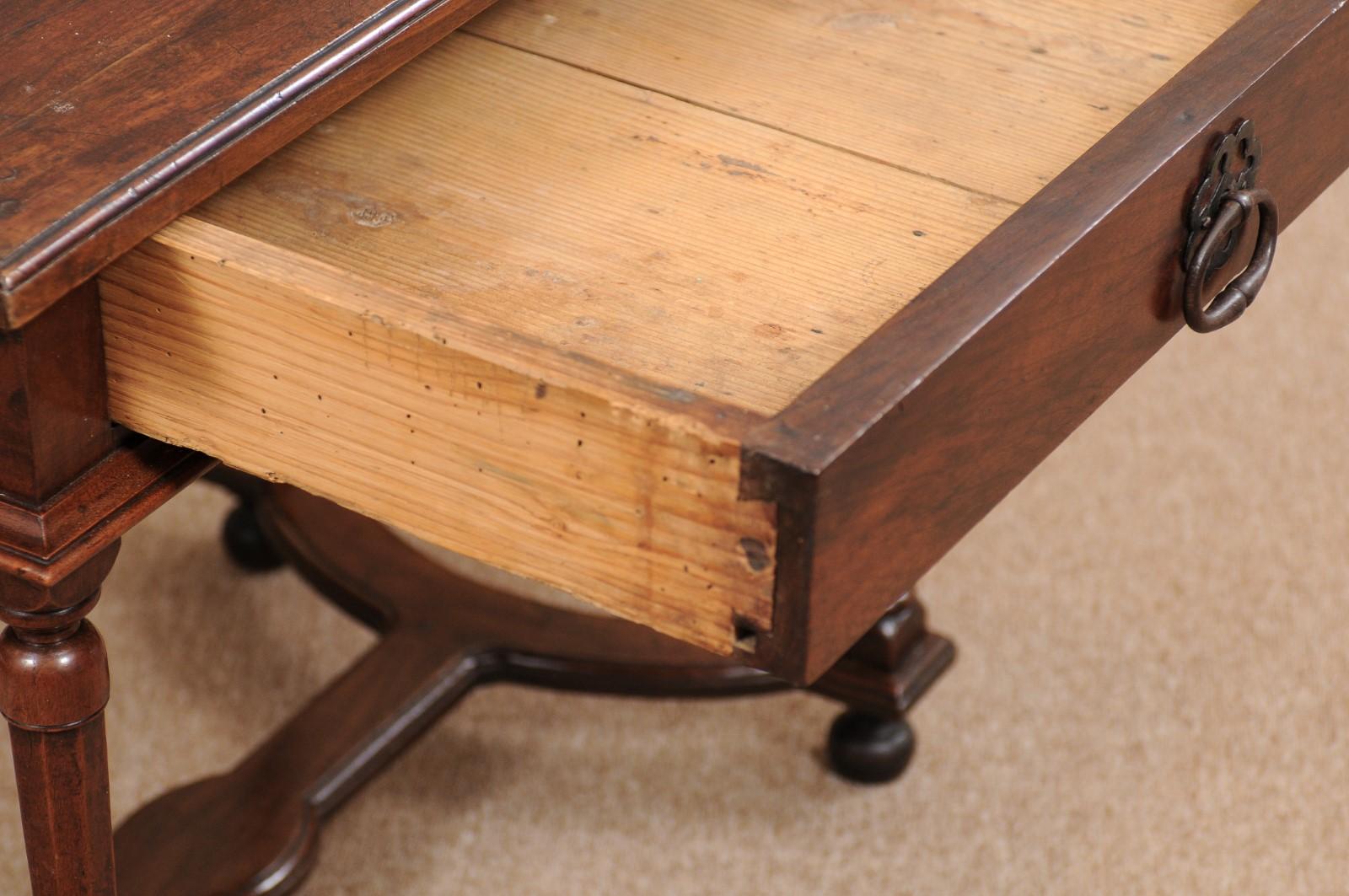 French Louis XIV Walnut Side Table, circa 1700 1