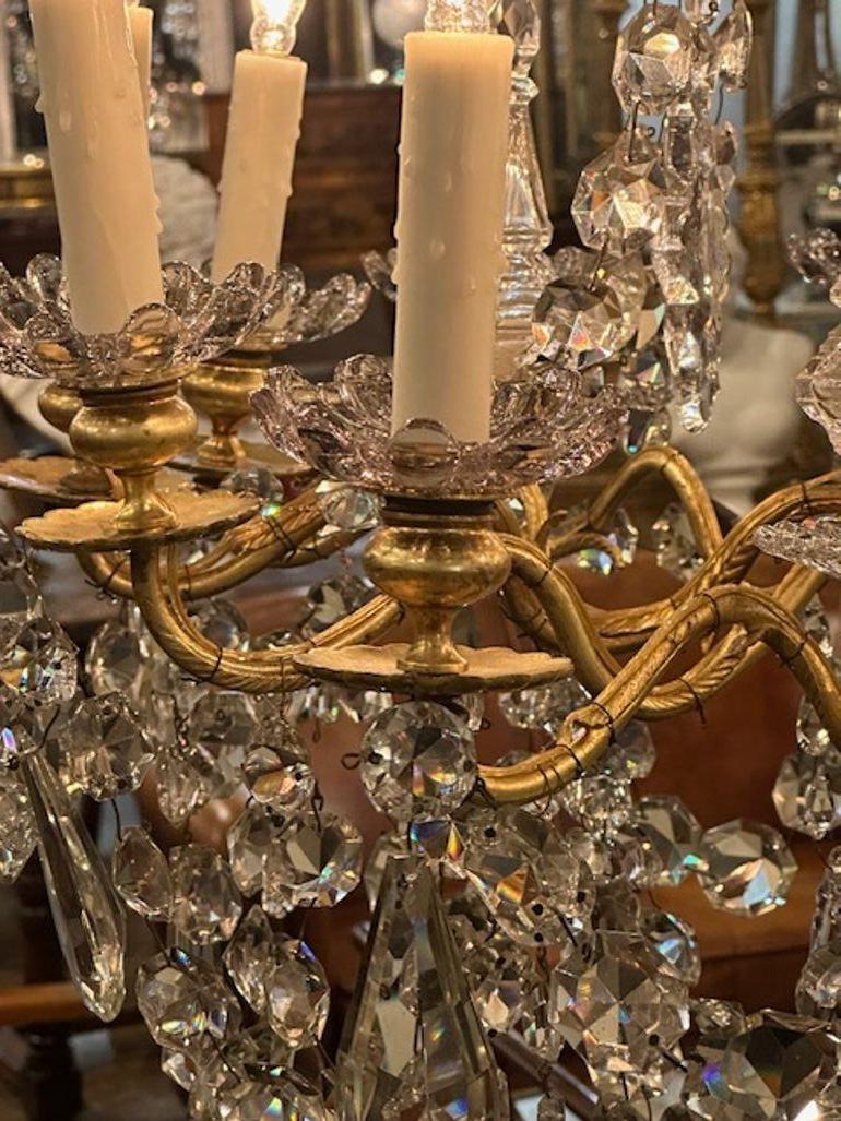 French Louis XV 12 light Chandelier For Sale 1