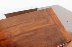 French Louis XV 1750s Walnut Buffet with Carved Apron and Original Hardware