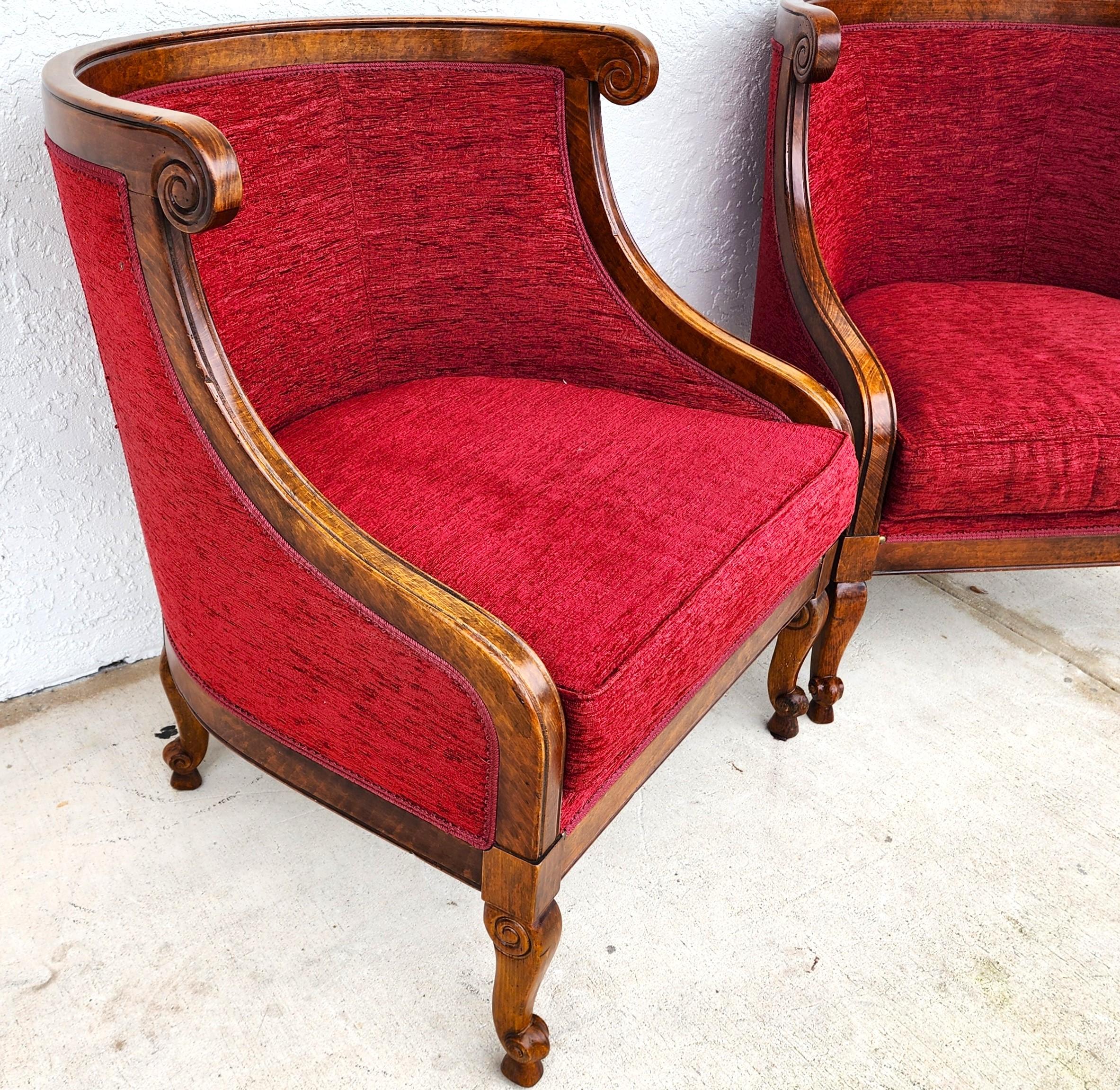 Pareja de sillones franceses Luis XV en Bueno estado para la venta en Lake Worth, FL