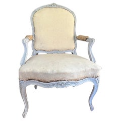 Antique French Louis XV Armchair, 18th Century