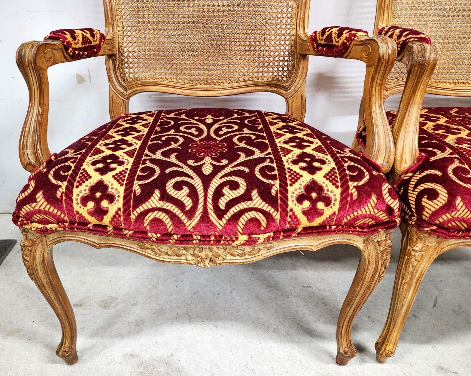French Louis XV Armchairs Fauteuil Vintage For Sale 8