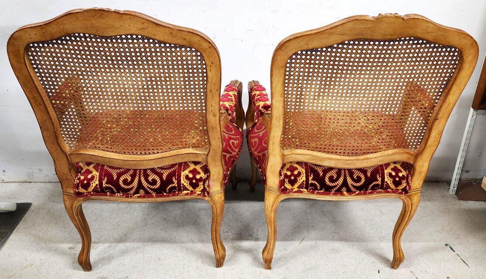 20th Century French Louis XV Armchairs Fauteuil Vintage For Sale