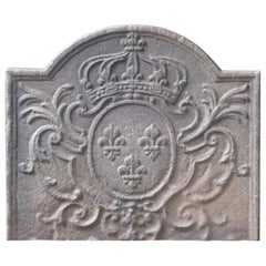Antique French Louis XV 'Arms of France' Fireback, 18th Century
