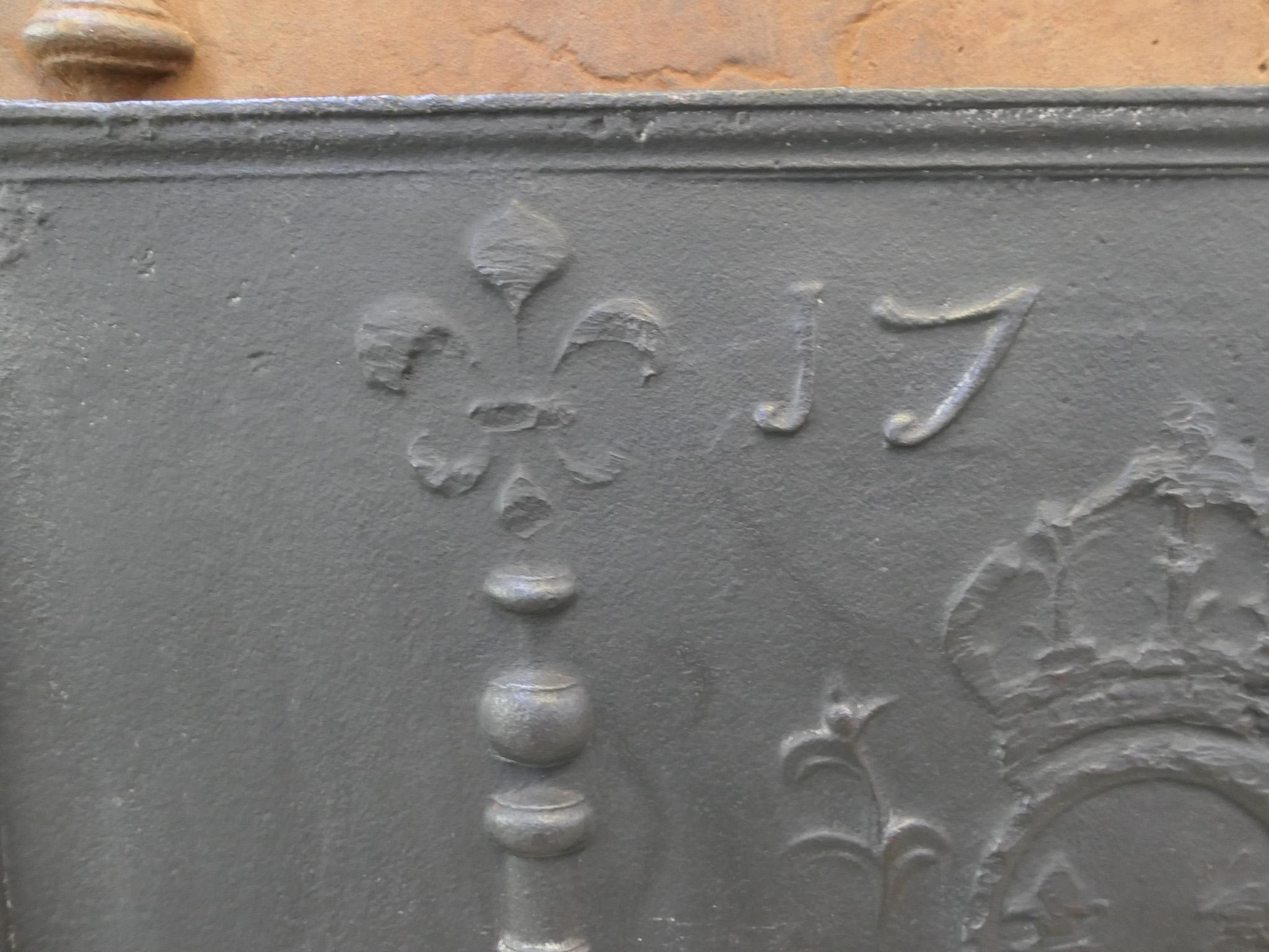 Parafuoco francese Luigi XV 'Arms of France', 18° secolo in vendita 1