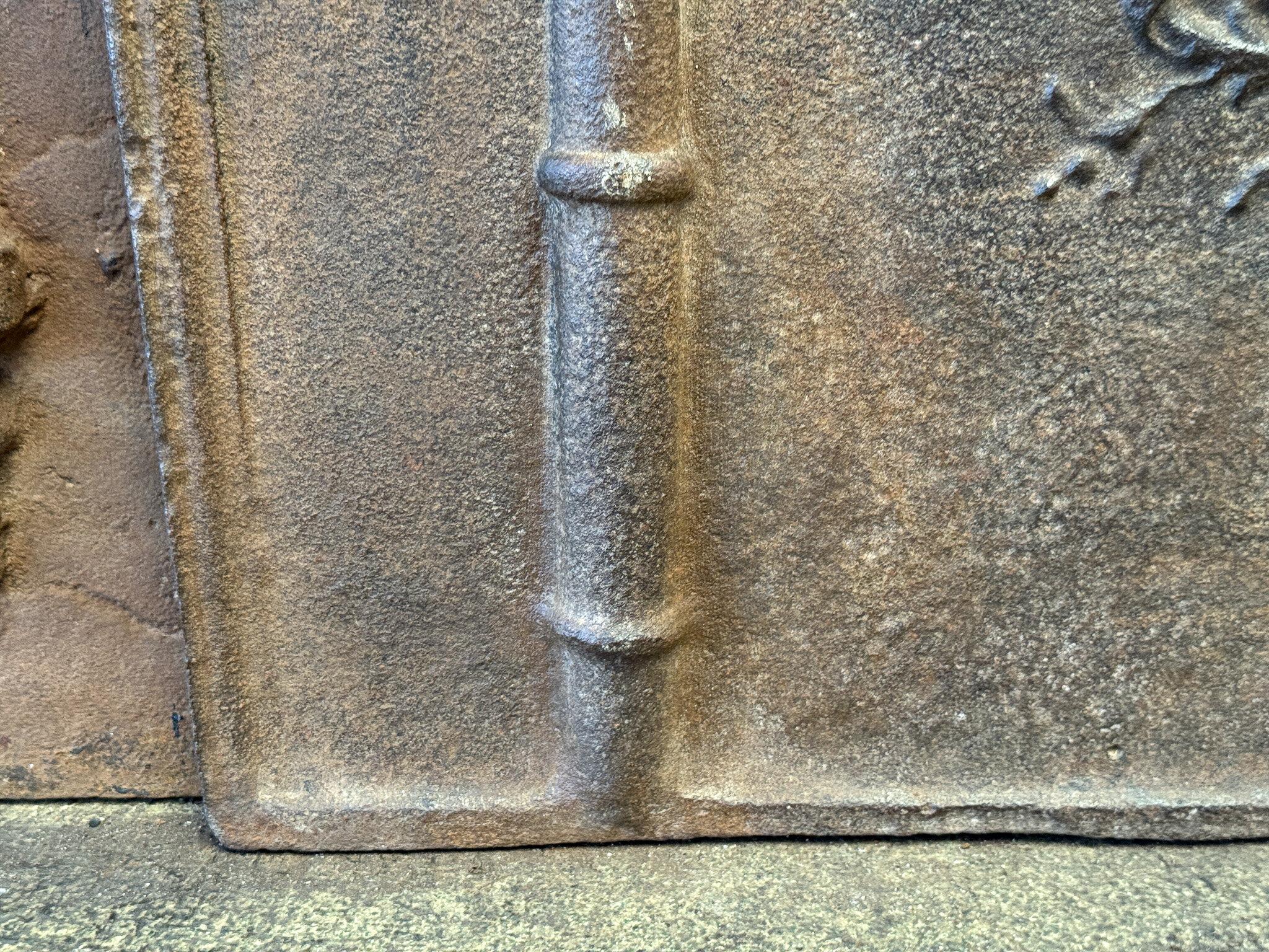 French Louis XV Arms of France Fireback / Backsplash, Dated 1744 For Sale 1