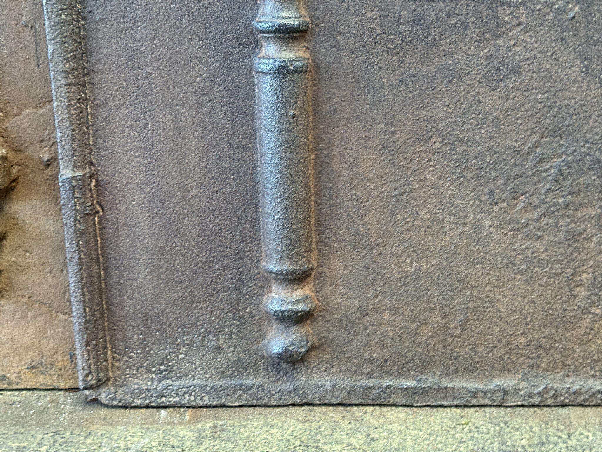 French Louis XV Arms of France Fireback / Backsplash, Dated 1779 For Sale 5