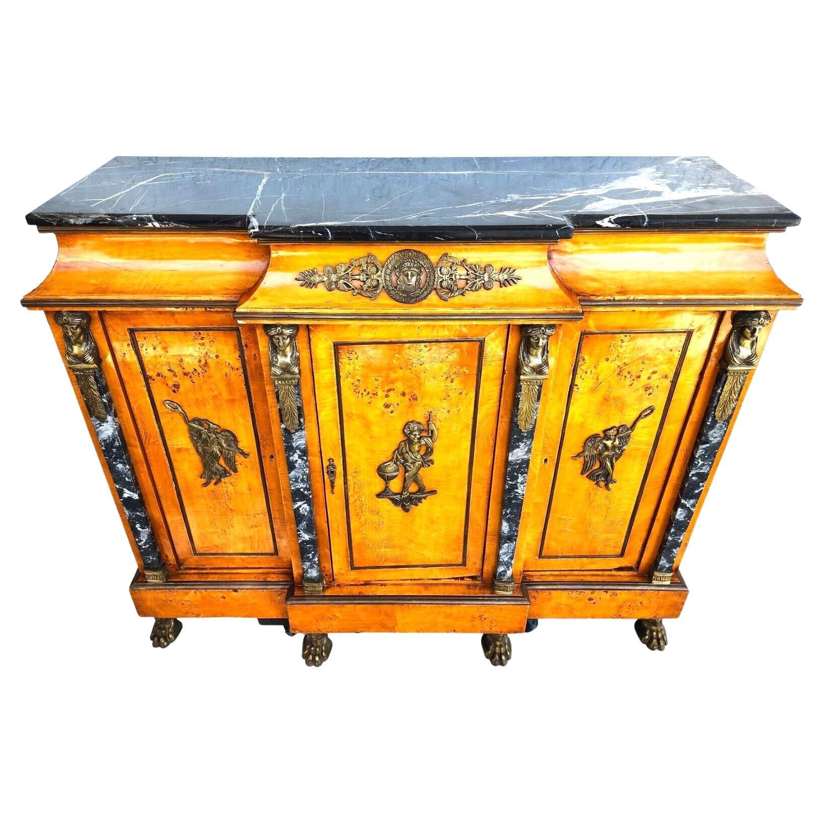 French Louis XV Bar Cabinet Buffet Sideboard For Sale 6