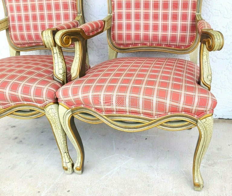 French Louis XV Bergere Accent Dining Chairs by WESTLAKE In Good Condition For Sale In Lake Worth, FL