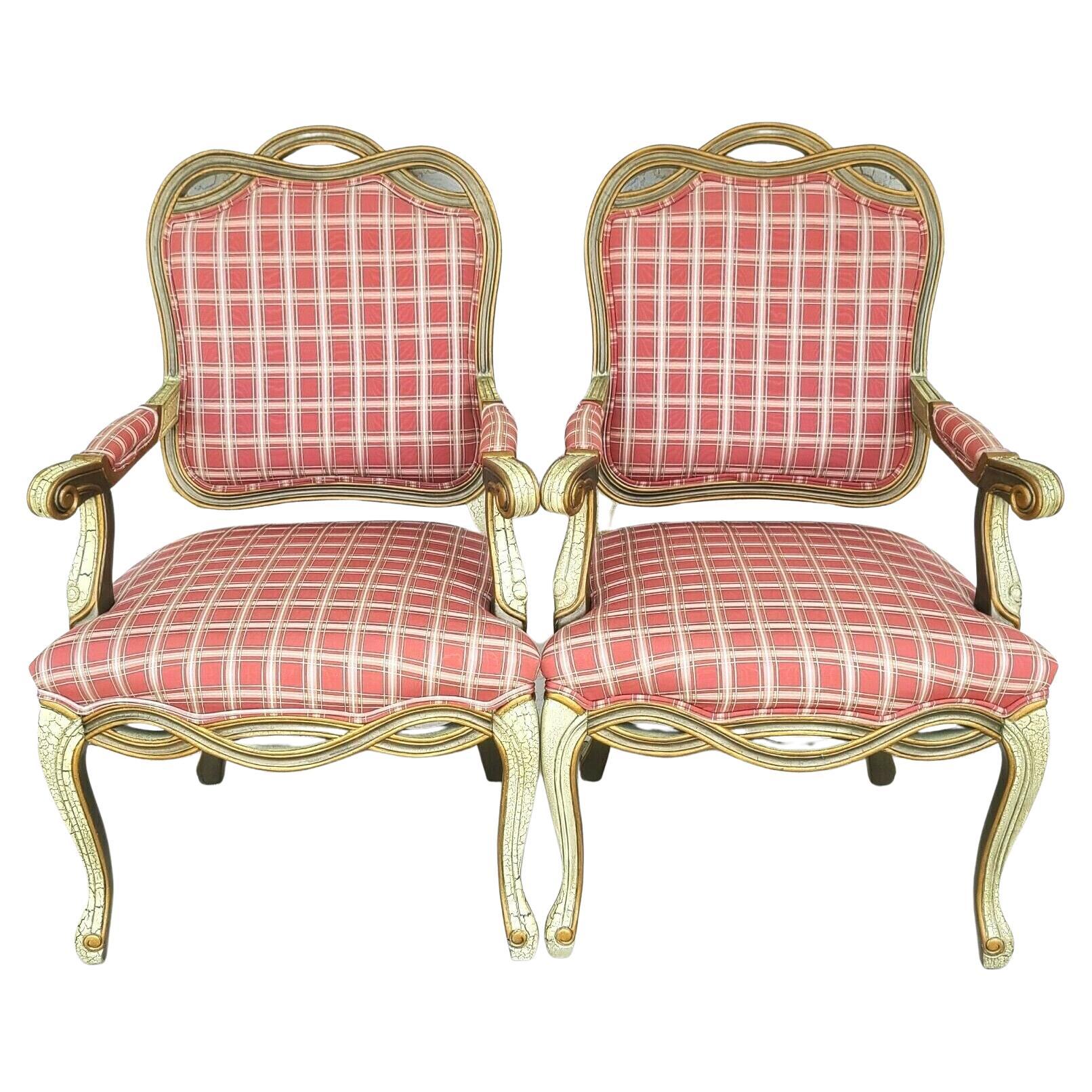 Esszimmerstühle mit Bergere-Akzent im Louis-XV-Stil von WESTLAKE