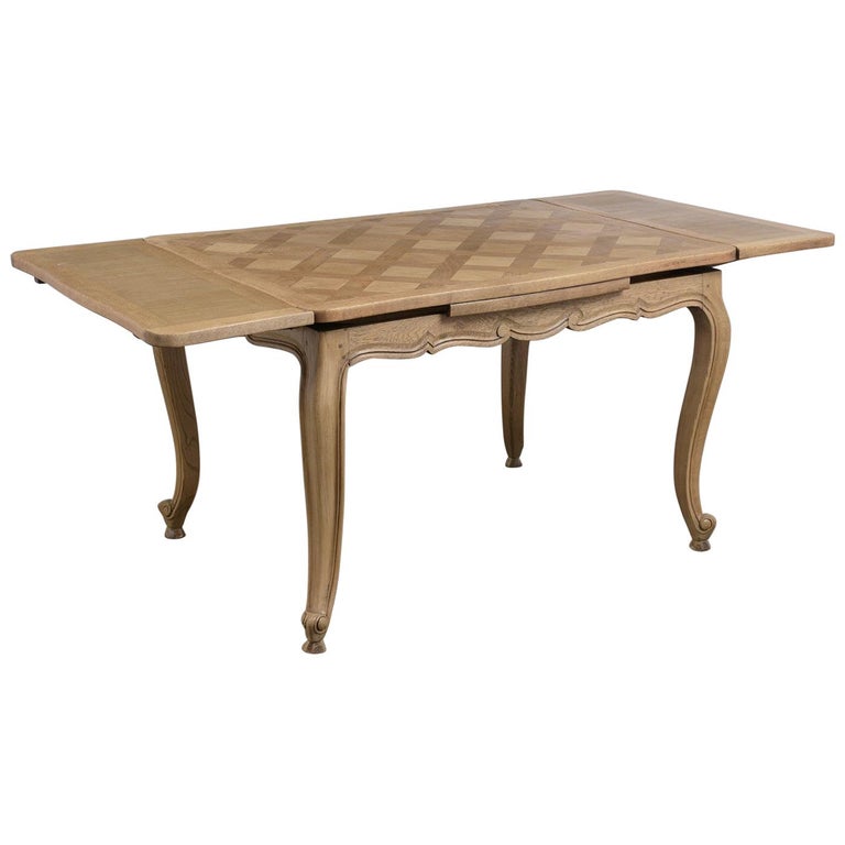 French Louis XV Bleached Dining Table For Sale at 1stdibs