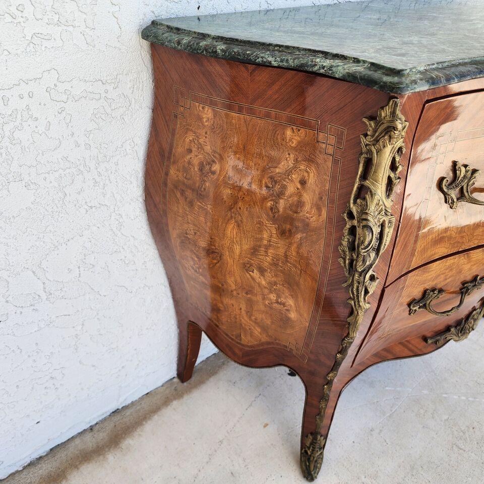 French Louis XV Bombay Chest Marble For Sale 6