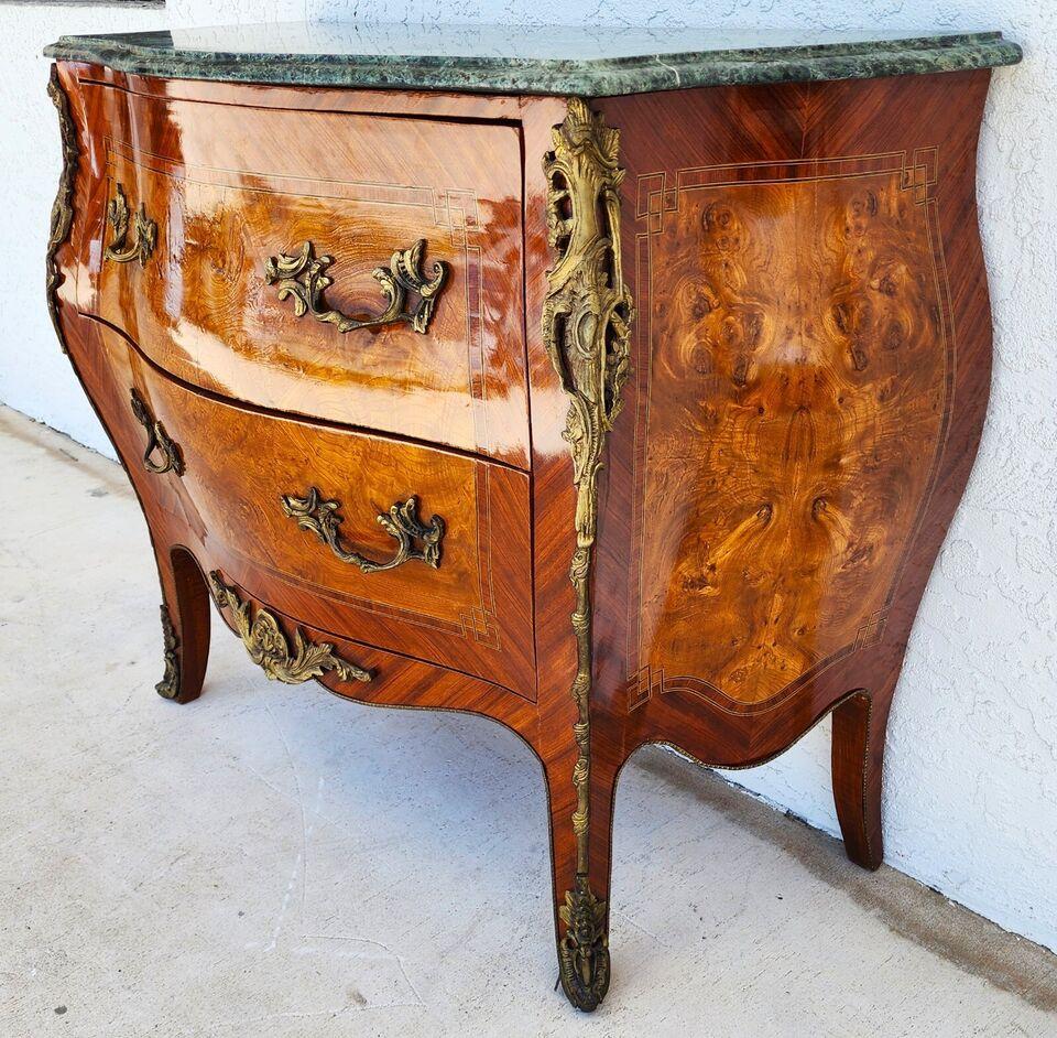 French Louis XV Bombay Chest Marble For Sale 1