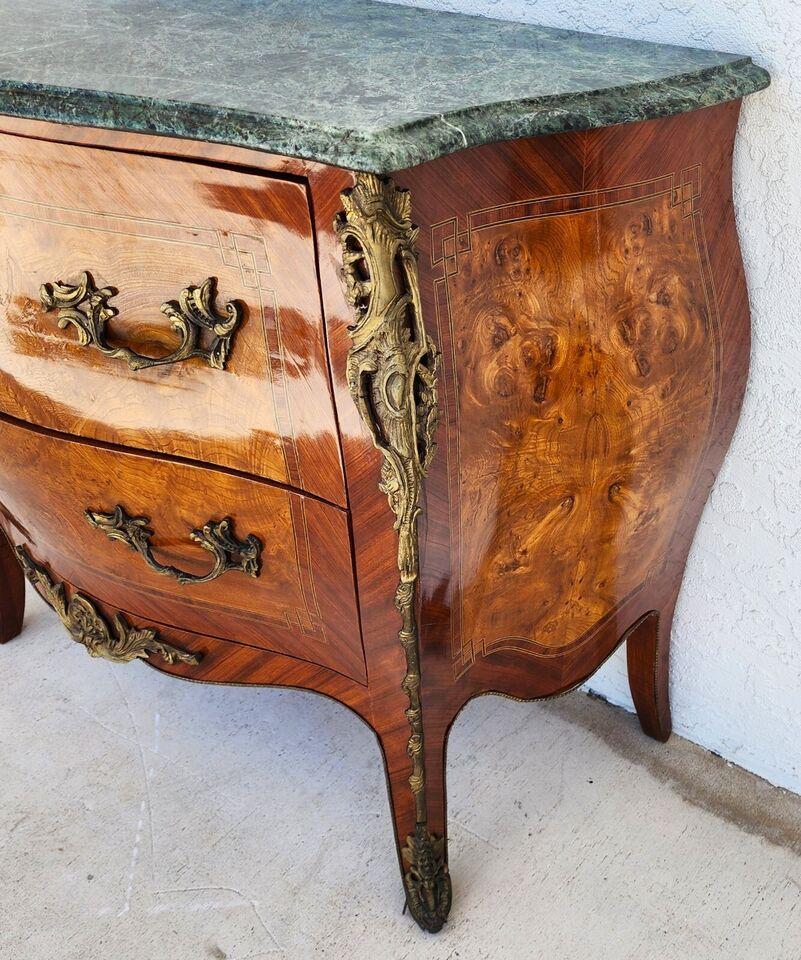 French Louis XV Bombay Chest Marble For Sale 4
