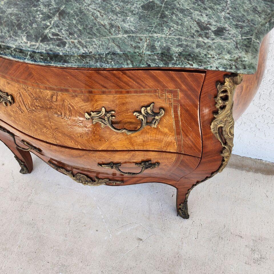 French Louis XV Bombay Chest Marble For Sale 5