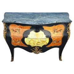 Retro French Louis XV Bombay Chest Marble