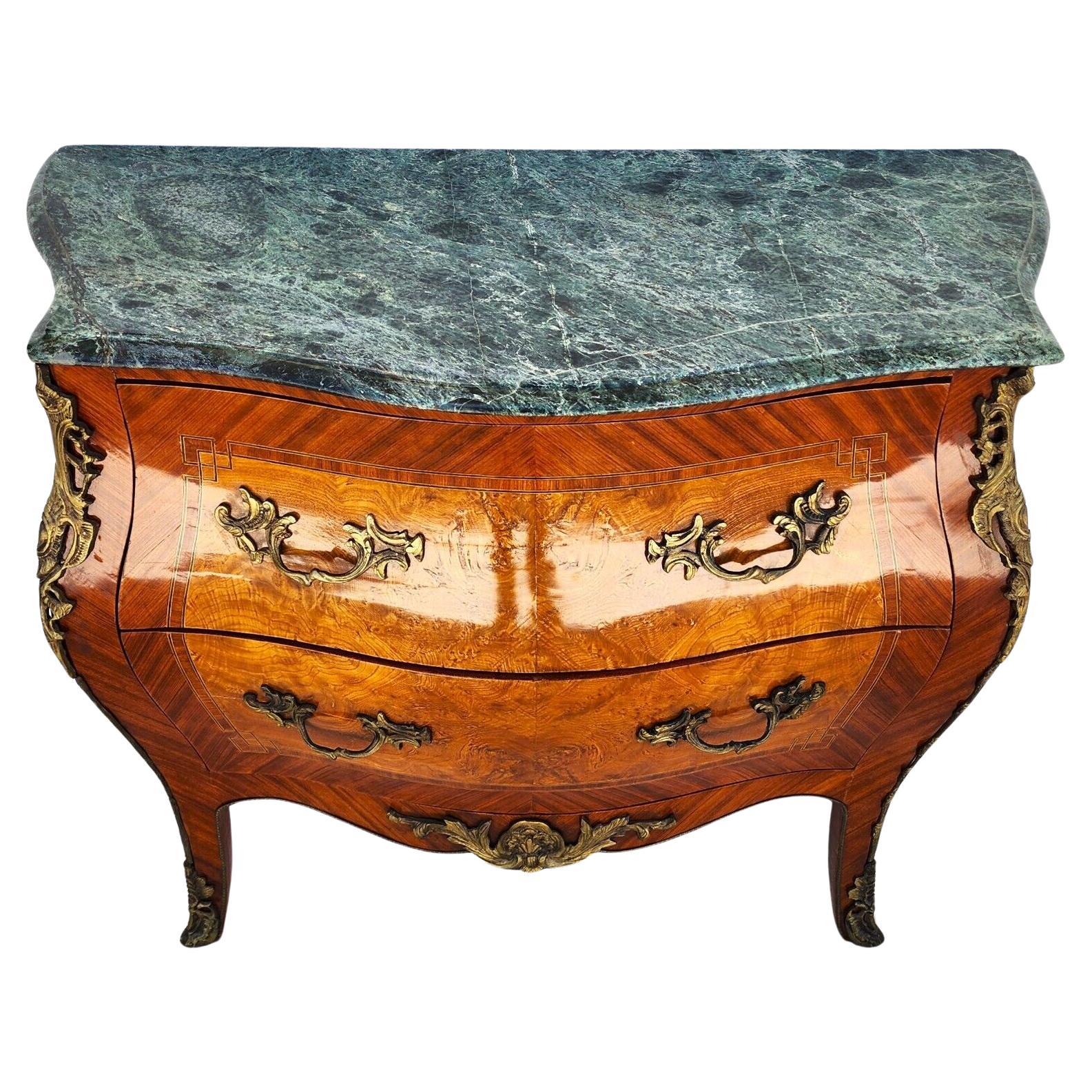 French Louis XV Bombay Chest Marble For Sale