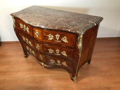 French Louis XV Bombe Chest of Drawers, 1750-60