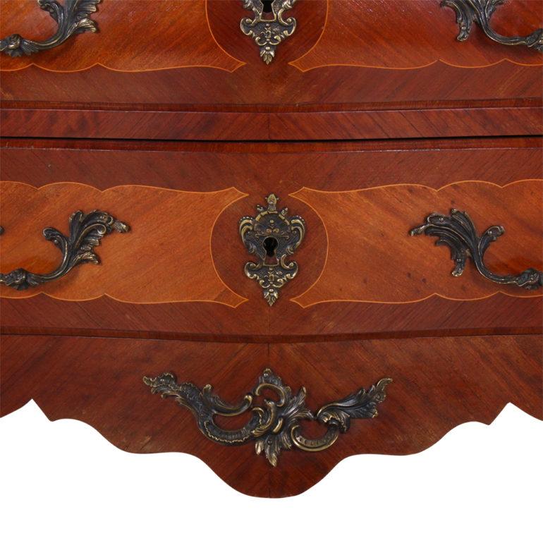 French Louis XV Bombe Commode 3
